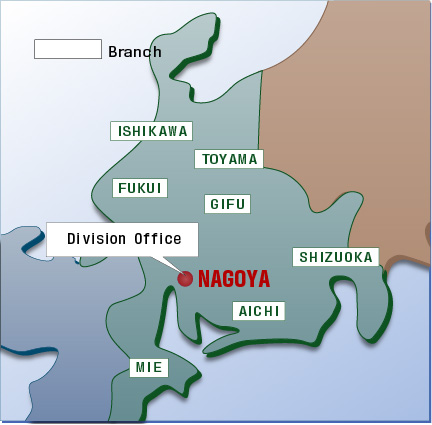 Map of Central Japan Division